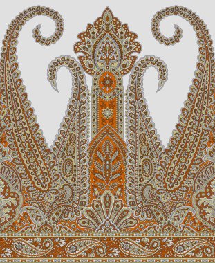 Dijital tasarım sınır süslemesi HD motifi çalışan illüstrasyon sınır PNG çiçekleri ve süsleme motifi Hindistan tasarım unsurları suluboya ile Neckline marka arama deseni, Babür sanat deseni deseni çizer