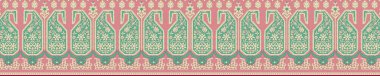 Dijital tasarım sınır süslemesi HD motifi çalışan illüstrasyon sınır PNG çiçekleri ve süsleme motifi Hindistan tasarım unsurları suluboya ile Neckline marka arama deseni, Babür sanat deseni deseni çizer