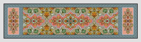 Digital design ornament border HD motif draws working illustration border PNG flowers and ornament motif India design elements Neckline brand search pattern with watercolor, Mughal art design texture