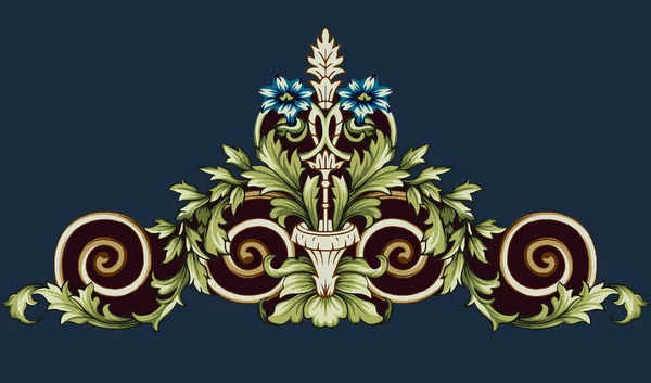 Digital Design Ornament Borte Motiv Zeichnet Arbeitsillustration Borte Png Blumen — Stockfoto
