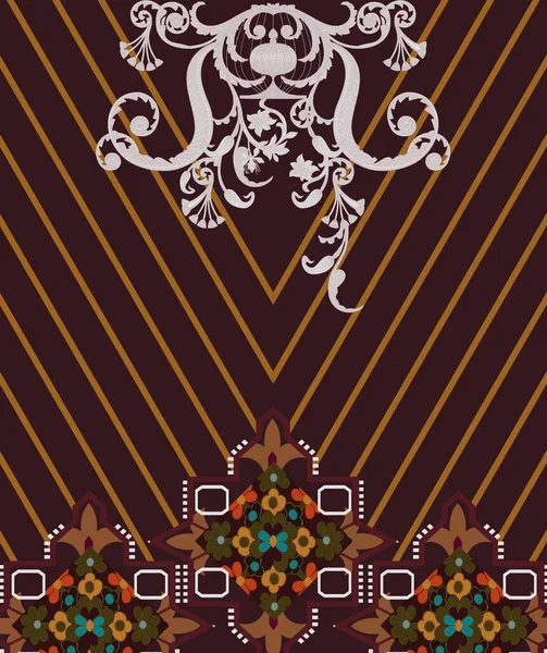 Digitální Design Ornament Border Motiv Kreslí Pracovní Ilustrační Okraj Png — Stock fotografie