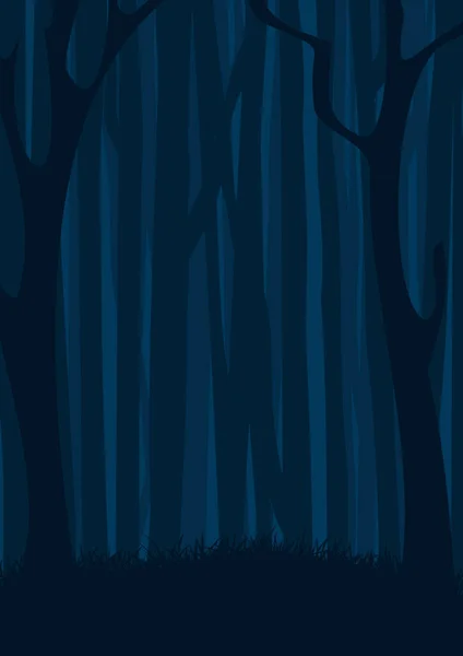 Σκοτεινό Τοπίο Νυχτερινού Δάσους Αφηρημένο Διανυσματικό Υπόβαθρο Eps10 — Διανυσματικό Αρχείο
