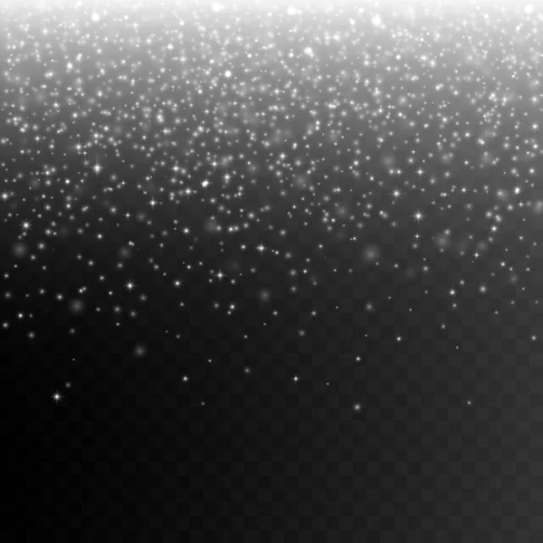 Estrelas Brilhantes Cair Efeito Transparente Projeto Vetorial Eps10 — Vetor de Stock