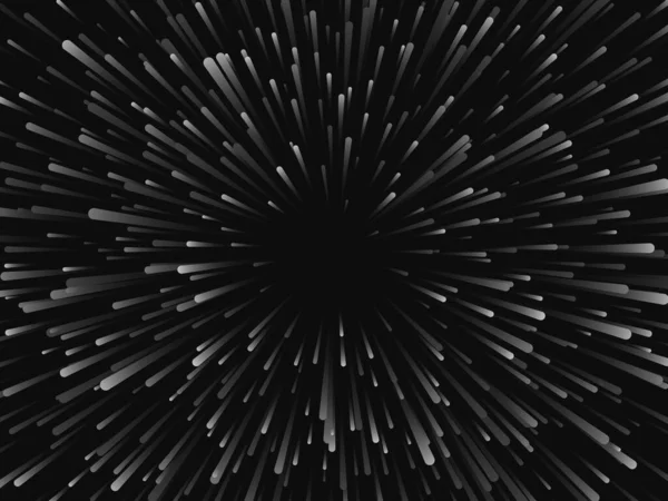 Étoile Abstraite Soleil Effet Explosion Illustration Vectorielle Noir Blanc Eps10 — Image vectorielle
