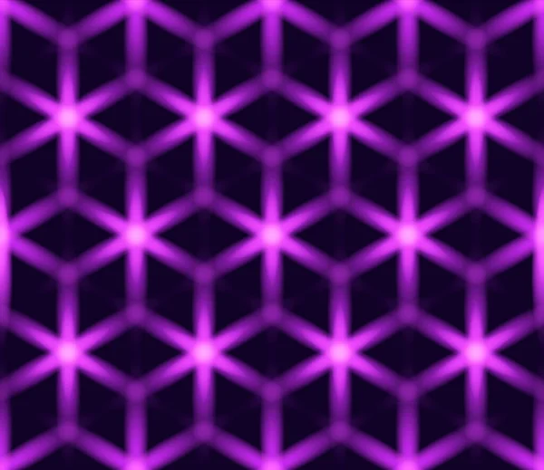 Seamless Geometric Pattern Neon Lines Vector Digital Background Eps10 — ストックベクタ