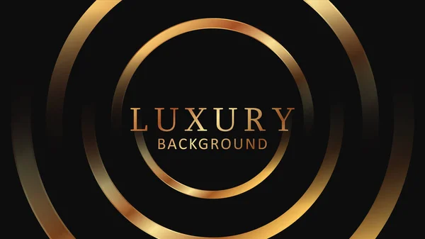 Fundo Premium Preto Dourado Design Vetor Luxo Eps10 — Vetor de Stock