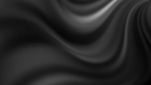 Fondo Abstracto Con Ondas Cartel Flujo Ilustración Vectorial Blanco Negro — Vector de stock