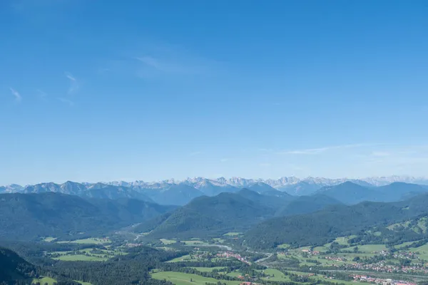 Widok Geierstein Pobliżu Lenggries Północnej Karwendel Zakres — Zdjęcie stockowe