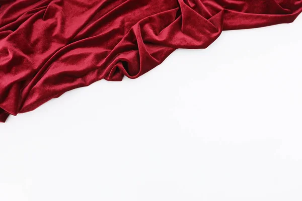 Tecido Vermelho Escuro Textura Fundo — Fotografia de Stock