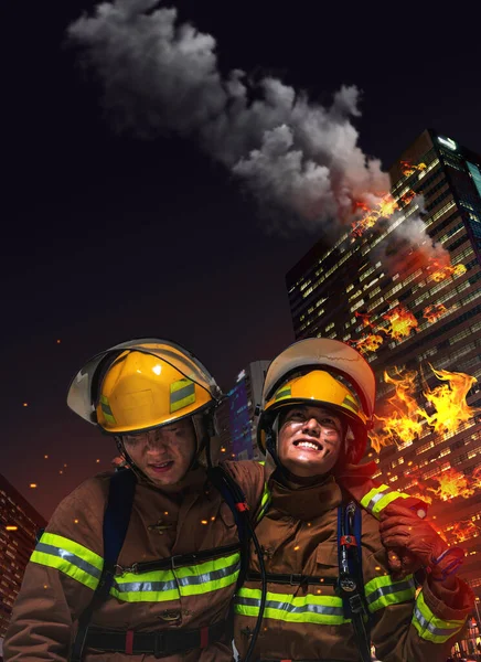 Dzień Strażaka Plakat Przeciwpożarowy — Zdjęcie stockowe