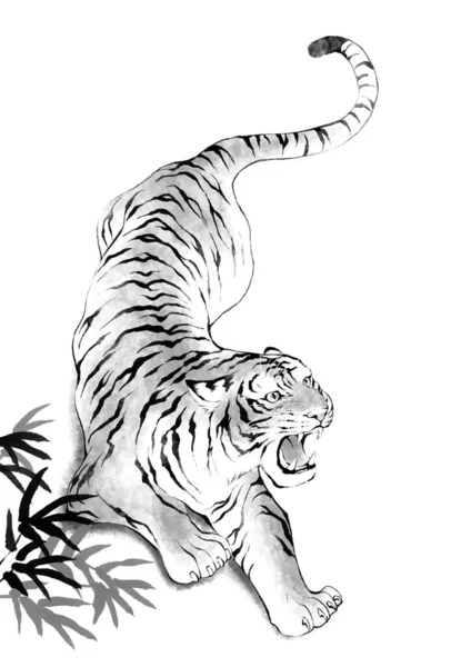 Rok Tygra 2022 Symbol Vektorové Ilustrace Pozadí — Stockový vektor