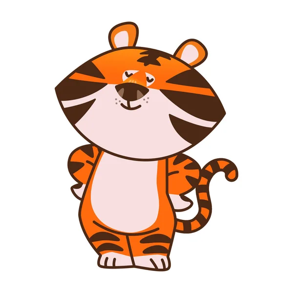 Έτος Του Τίγρη 2022 Σύμβολο Διάνυσμα Εικονογράφηση Φόντο — Διανυσματικό Αρχείο
