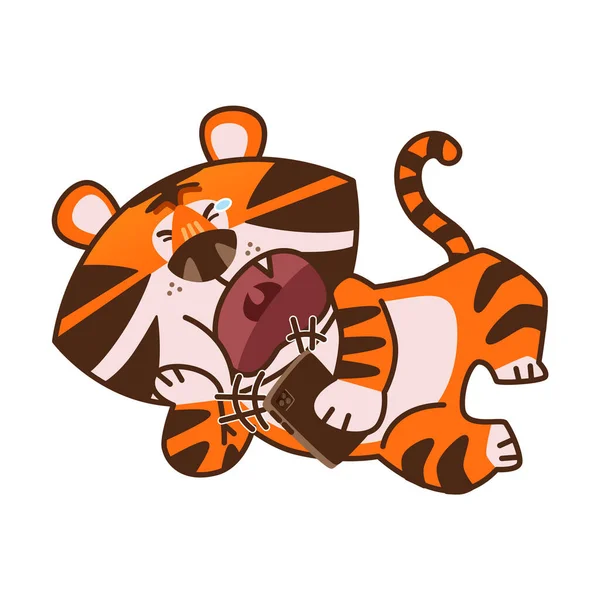 虎の年 2022年のシンボルベクトルイラストの背景 — ストックベクタ