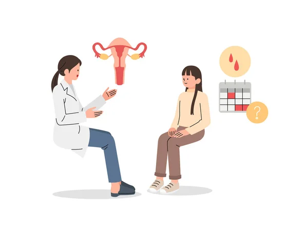 Kadın Doğum Jinekoloji Sınavı — Stok Vektör