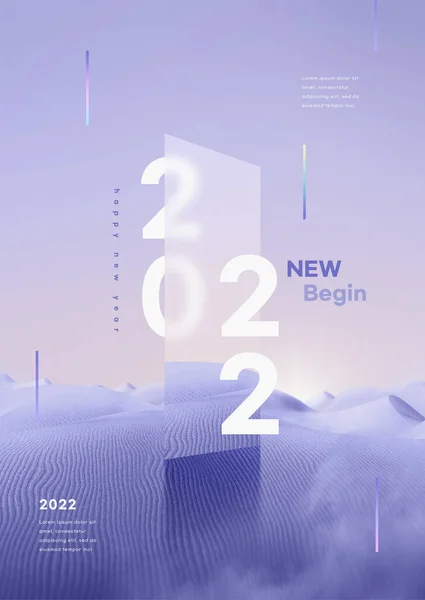 2022 Warna Tahun Ini Sangat Peri Membuat Poster Grafis — Stok Foto