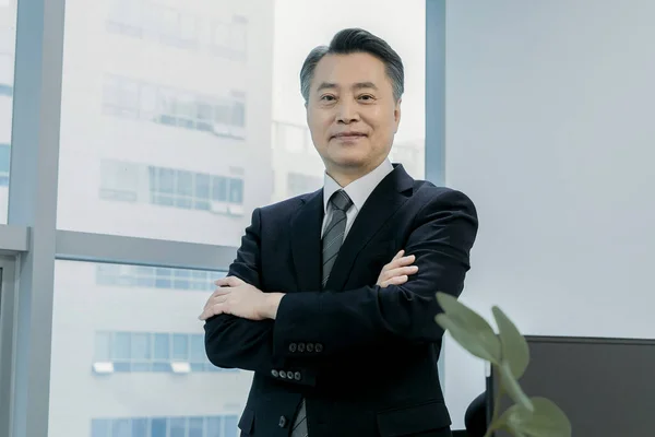 Negócio Conceito Asiático Coreano Homem Ceo — Fotografia de Stock