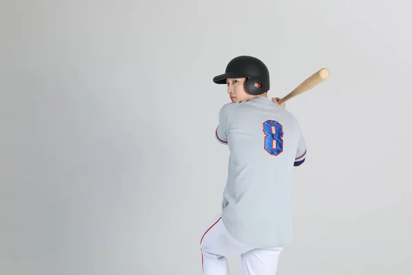 baseball sports player, asian korean man with bat
