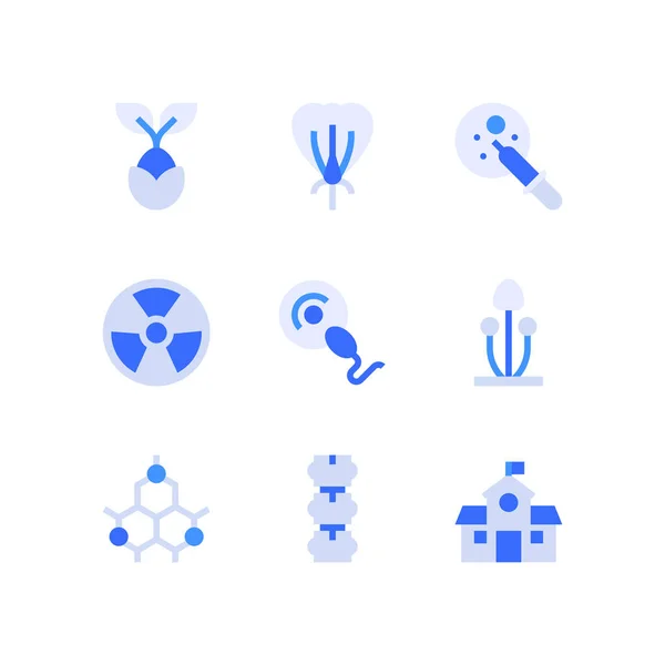 Science Technology Line Icons Vector Illustration — Stock Vector