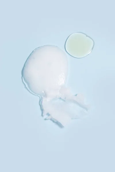 Izolowane Kosmetyki Kosmetyczne Rozmaz Tekstury Balsamu Oczyszczającego Olejek Oczyszczający Mleko — Zdjęcie stockowe