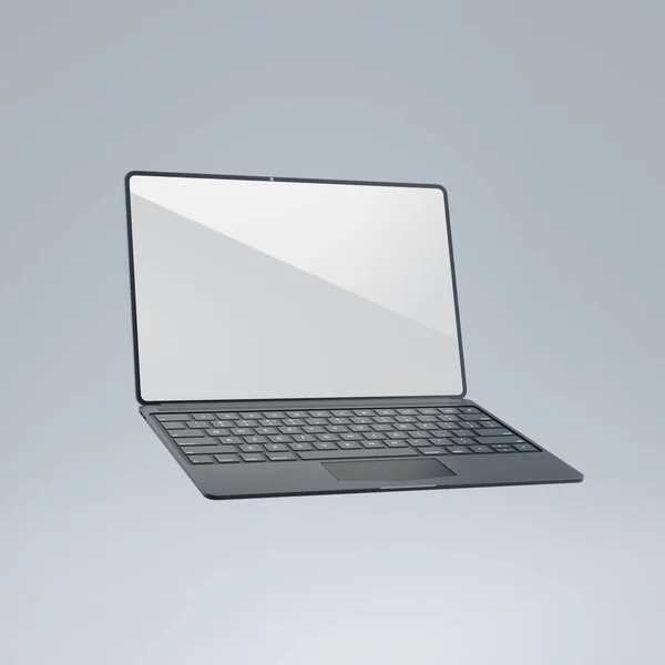 Gerenderte Laptop Attrappe — Stockfoto