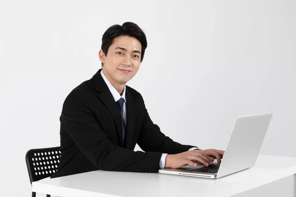 Asian Korean Young Generations Woman Man Job Interview Concept Applying — Stock Photo, Image