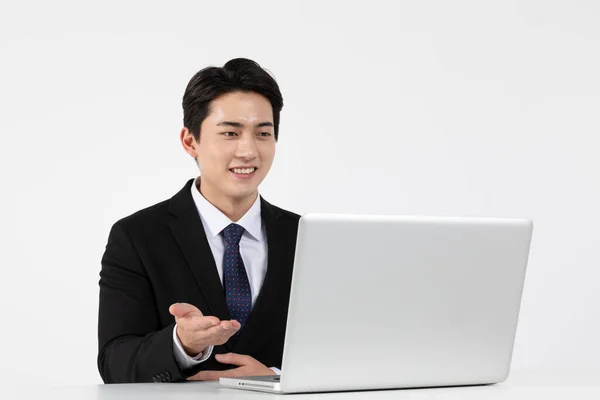 Asian Korean Young Generations Woman Man Job Interview Concept Demander — Photo