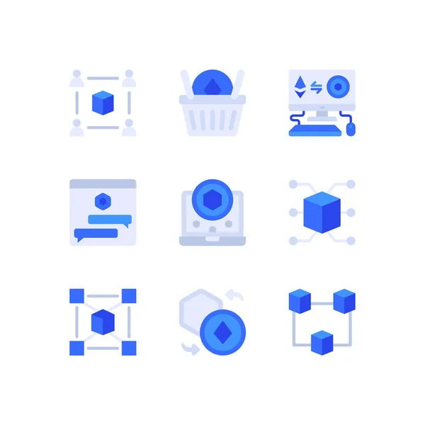 Set Vector Icons Web Design — Stock Vector