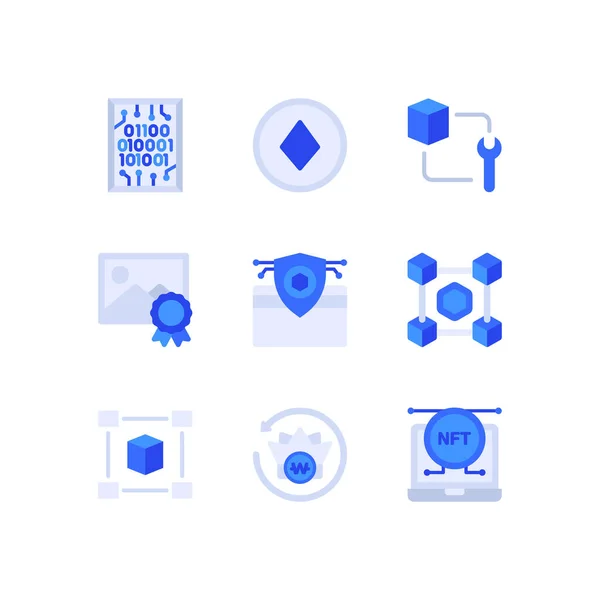 Set Vector Icons Web Design — Stock Vector