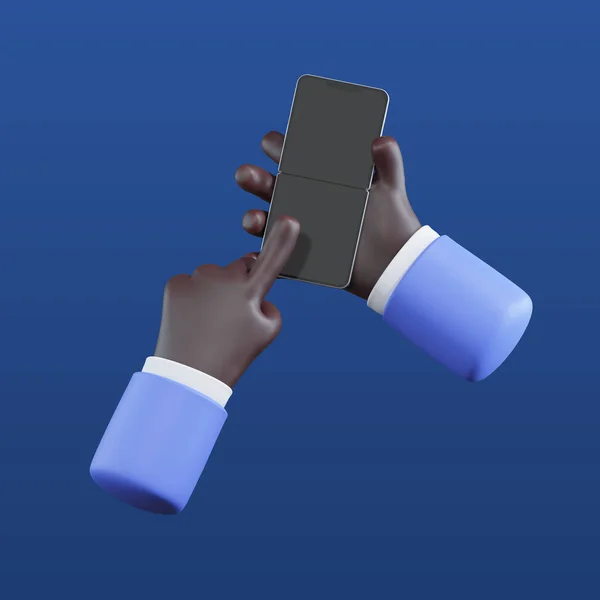 Gerak Tangan Yang Diberikan Memegang Smartphone — Stok Foto