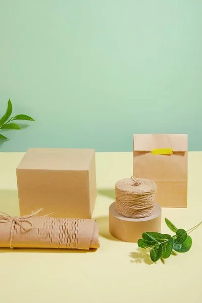 protect earth and environment concept, eco friendly packaging
