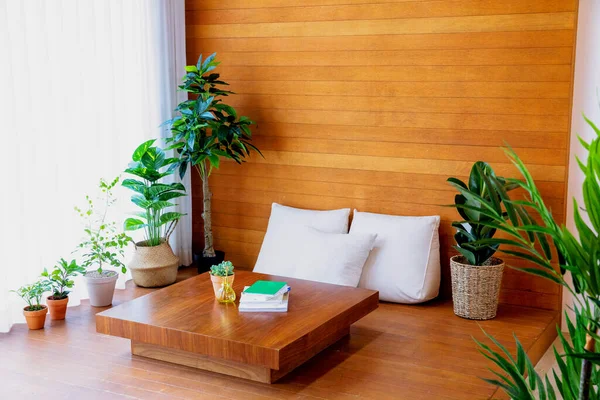 Interior Modern Room Green Plants — Stock fotografie