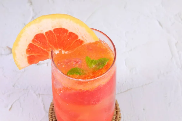Summer Background Grapefruit Ade Juice Drink Grapefruits — Stock Fotó