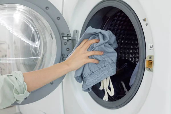 Aesthetic Laundry Concept Clothing Laundry — 图库照片