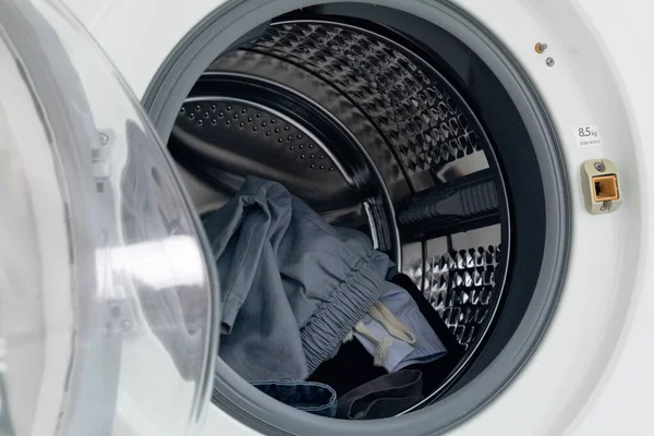 Aesthetic Laundry Concept Clothing Laundry — Stok fotoğraf