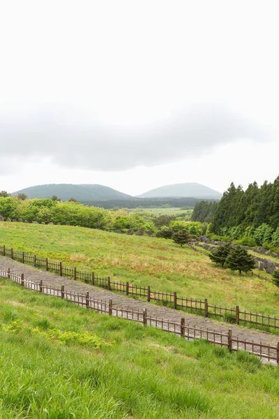 Sangumburi Crater Scenic Landscape Jeju Island Korea — Fotografia de Stock