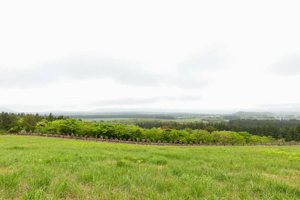 Sangumburi Crater Scenic Landscape Jeju Island Korea — стоковое фото