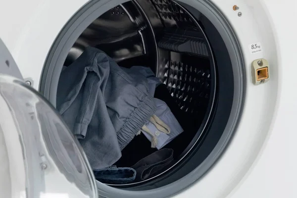Aesthetic Laundry Concept Clothing Laundry — Stok fotoğraf