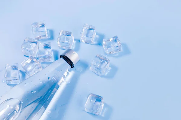 Summer Background_Water Bottle Ice — Stock Fotó