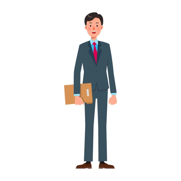 Vector Illustration Job Character Office Worker Employee — Vector de stock