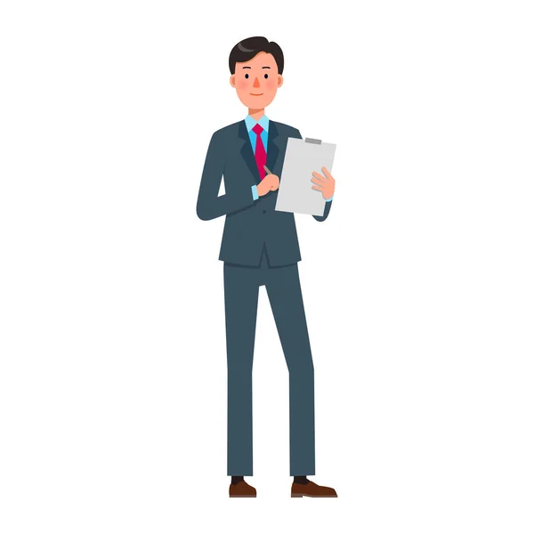 Vector Illustration Job Character Office Worker Employee — Vetor de Stock