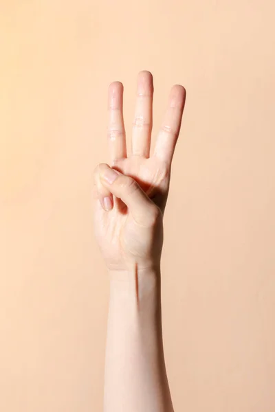 Beauty Hands Motion Series_Number Three Hand Motion — Stok Foto