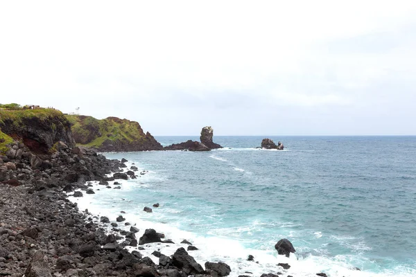 Praia Seopjikoji Ilha Jeju Coréia — Fotografia de Stock