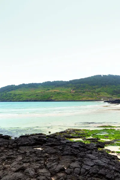 Plaża Hamdeok Wyspa Jeju Korei — Zdjęcie stockowe