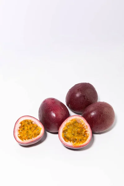 Tropical Passionfruits Studio Background — Stock Photo, Image