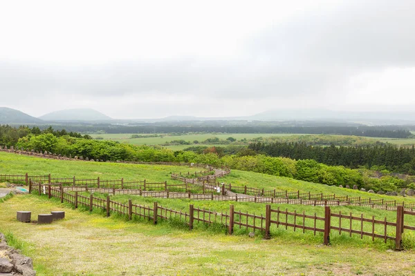 Sangumburi Crater Scenic Landscape Jeju Island Korea — Stockfoto