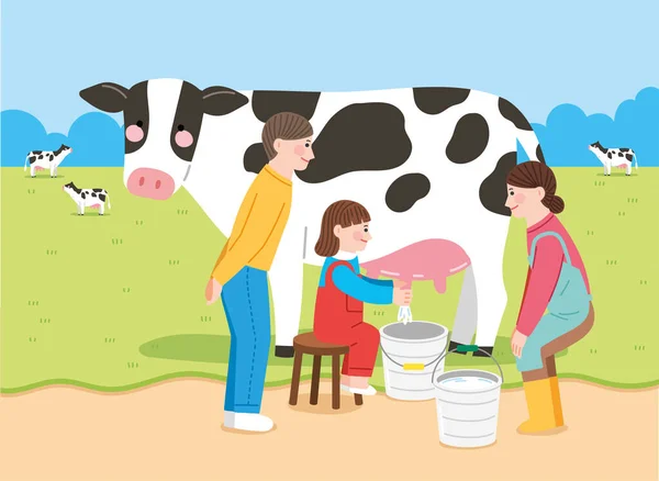 Farm Life Konzept Vektor Illustration — Stockvektor