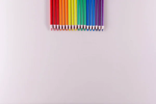 Tervezés Ceruzákkal Lmbt Zászló Színeiben Másolás — Stock Fotó
