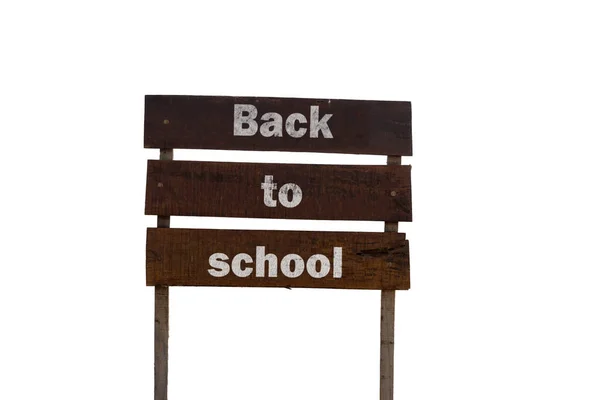 Back School Poster White Background — Zdjęcie stockowe