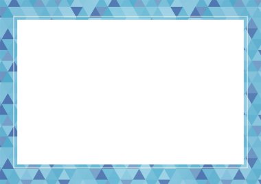 Pastel renklerin yumuşak tonlarıyla çokgen çerçeve materyali