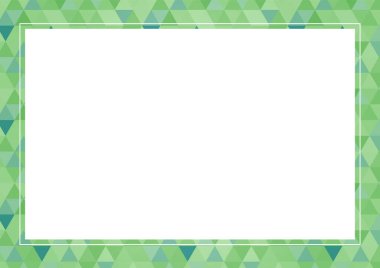 Pastel renklerin yumuşak tonlarıyla çokgen çerçeve materyali